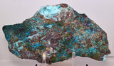 26.5cms DRUZY CHRYSOCOLLA QUARTZ CRYSTAL LILY MINE PERU 2000 YEAR DB310