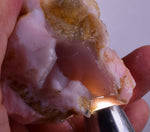 260grams GEM PINK OPAL PERU ROUGH ANGEL SKIN TRANSLUCENT CORAL COLOR PB110