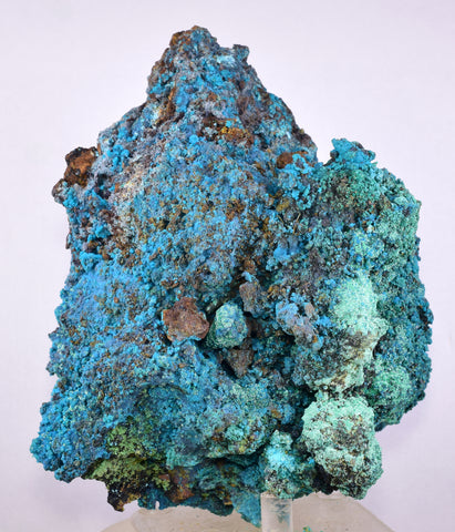 13cms QUARTZ CHRYSOCOLLA BOTRYOIDAL TENTADORA MINE PERU MINERAL SPECIMEN CB422