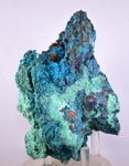 13cms QUARTZ CHRYSOCOLLA BOTRYOIDAL TENTADORA MINE PERU MINERAL SPECIMEN CB422