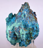 13cms QUARTZ CHRYSOCOLLA BOTRYOIDAL TENTADORA MINE PERU MINERAL SPECIMEN CB422