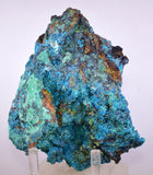 13cms QUARTZ CHRYSOCOLLA BOTRYOIDAL TENTADORA MINE PERU MINERAL SPECIMEN CB422