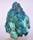 13cms QUARTZ CHRYSOCOLLA BOTRYOIDAL TENTADORA MINE PERU MINERAL SPECIMEN CB422