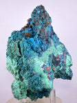 13cms QUARTZ CHRYSOCOLLA BOTRYOIDAL TENTADORA MINE PERU MINERAL SPECIMEN CB422