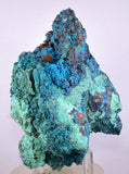 13cms QUARTZ CHRYSOCOLLA BOTRYOIDAL TENTADORA MINE PERU MINERAL SPECIMEN CB422