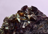 8.4cm GEM AXINITE CRYSTAL TOURMALINE PERU SUPER SHINY MINERAL SPECIMEN AB312