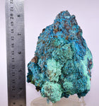 13cms QUARTZ CHRYSOCOLLA BOTRYOIDAL TENTADORA MINE PERU MINERAL SPECIMEN CB422