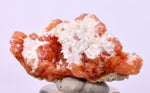 2.6 cms RED ORANGE ZEOLITE STILBITE LAUMONTITE CALCITE CRYSTALS PERU FB90