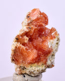 1.6 cms RED ORANGE ZEOLITE STILBITE LAUMONTITE CALCITE CRYSTALS PERU FB91