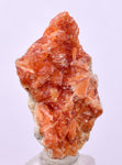 2.6 cms RED ORANGE ZEOLITE STILBITE LAUMONTITE CALCITE CRYSTALS PERU FB92