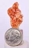 2.6 cms RED ORANGE ZEOLITE STILBITE LAUMONTITE CALCITE CRYSTALS PERU FB92