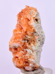 2.4 cms RED ORANGE ZEOLITE STILBITE LAUMONTITE CALCITE CRYSTALS PERU FB94