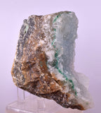 9.8cms DRUZY CHRYSOCOLLA QUARTZ CRYSTAL LILY MINE PERU 2000 YEAR DB311