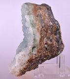 9.8cms DRUZY CHRYSOCOLLA QUARTZ CRYSTAL LILY MINE PERU 2000 YEAR DB311