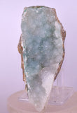 9.8cms DRUZY CHRYSOCOLLA QUARTZ CRYSTAL LILY MINE PERU 2000 YEAR DB311