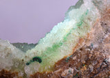 9.8cms DRUZY CHRYSOCOLLA QUARTZ CRYSTAL LILY MINE PERU 2000 YEAR DB311