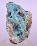 9.8cms DRUZY CHRYSOCOLLA QUARTZ CRYSTAL LILY MINE PERU 2000 YEAR DB312