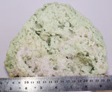 19cms FUCHSITE MUSCOVITE QUARTZ RARE CRYSTAL CHROMIUM MINERAL SPECIMEN PERU KB82