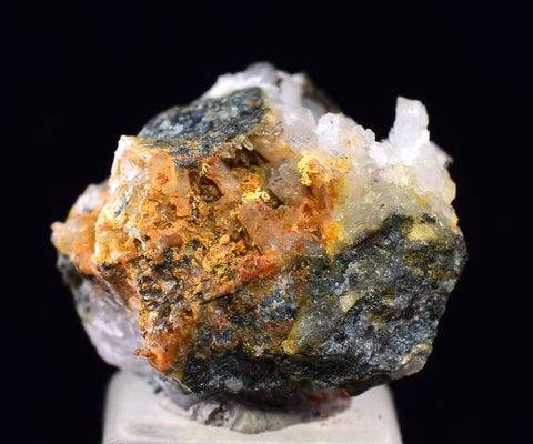 1.4cms UNIQUE NATIVE GOLD INCAS PERU QUARTZ CRYSTALS LB207