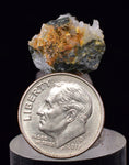 1.4cms UNIQUE NATIVE GOLD INCAS PERU QUARTZ CRYSTALS LB207