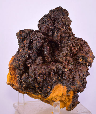 12.7cms GOETHITE BOTRYOIDAL IRIDESCENT CRYSTALS PERU IRON NEW FIND MINERAL ZB54