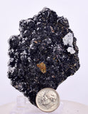 8 cms HUTCHINSONITE PYRITE QUARTZ ORPIMENT CRYSTALS PERU MB171