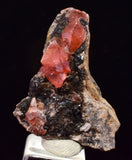 2.9cm RHODOCHROSITE CRYSTALS PERU OLD STOCK UCHUCCHACUA MINERAL SPECIMEN RB739