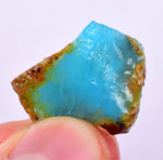 17cts GEM BLUE OPAL HIGH QUALITY PERU ROUGH SCENIC MINERAL SPECIMEN OB159