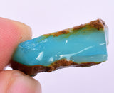 17cts GEM BLUE OPAL HIGH QUALITY PERU ROUGH SCENIC MINERAL SPECIMEN OB159