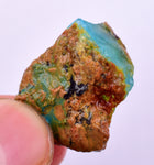 17cts GEM BLUE OPAL HIGH QUALITY PERU ROUGH SCENIC MINERAL SPECIMEN OB159