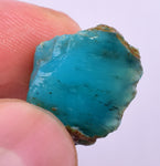15cts GEM BLUE OPAL HIGH QUALITY PERU ROUGH SCENIC MINERAL SPECIMEN OB160
