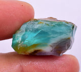 50cts GEM BLUE OPAL HIGH QUALITY PERU ROUGH SCENIC MINERAL SPECIMEN OB161