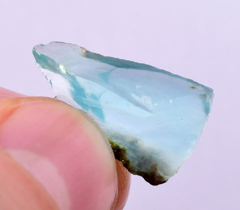 7cts GEM BLUE OPAL HIGH QUALITY PERU ROUGH SCENIC MINERAL SPECIMEN OB162