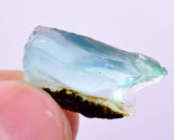 7cts GEM BLUE OPAL HIGH QUALITY PERU ROUGH SCENIC MINERAL SPECIMEN OB162