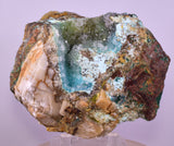 9.6cms DRUZY CHRYSOCOLLA QUARTZ CRYSTAL LILY MINE PERU 2000 YEAR DB314