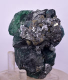 6.6cms JORDANITE FLUORITE BOULANGERITE CRYSTAL MILPO PERU SHINY KB83