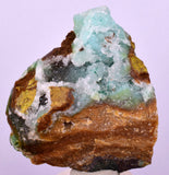 5.3cms DRUZY CHRYSOCOLLA QUARTZ CRYSTAL LILY MINE PERU 2000 YEAR DB317