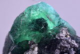 6.6cms JORDANITE FLUORITE BOULANGERITE CRYSTAL MILPO PERU SHINY KB83