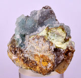 4.6cms DRUZY CHRYSOCOLLA QUARTZ CRYSTAL LILY MINE PERU 2000 YEAR DB318