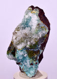 5.1cms DRUZY CHRYSOCOLLA QUARTZ CRYSTAL LILY MINE PERU 2000 YEAR DB319