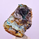 4.1cms DRUZY CHRYSOCOLLA QUARTZ CRYSTAL LILY MINE PERU 2000 YEAR DB320