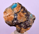 4.1cms DRUZY CHRYSOCOLLA QUARTZ CRYSTAL LILY MINE PERU 2000 YEAR DB320