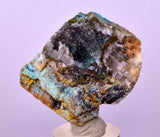 4.1cms DRUZY CHRYSOCOLLA QUARTZ CRYSTAL LILY MINE PERU 2000 YEAR DB320