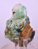 7.7cms DRUZY CHRYSOCOLLA QUARTZ CRYSTAL LILY MINE PERU 2000 YEAR DB321