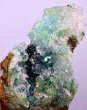 7.7cms DRUZY CHRYSOCOLLA QUARTZ CRYSTAL LILY MINE PERU 2000 YEAR DB321