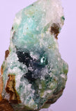 7.7cms DRUZY CHRYSOCOLLA QUARTZ CRYSTAL LILY MINE PERU 2000 YEAR DB321