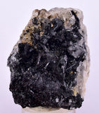 4.7cm GEM TOURMALINE SCHORL QUARTZ SHINY CRYSTALS PERU MINERAL SPECIMEN WB39