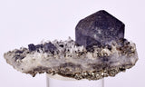 5.8cms GALENA QUARTZ PYRITE CRYSTAL CUBIC PERU MINERAL SPECIMEN  GB77