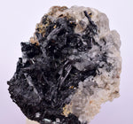 4.7cm GEM TOURMALINE SCHORL QUARTZ SHINY CRYSTALS PERU MINERAL SPECIMEN WB39