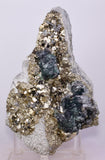 15cms JORDANITE FLUORITE BOULANGERITE CRYSTAL MILPO PERU SHINY KB84
